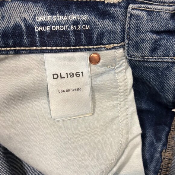 DL1961 Drew Straight-Leg Jeans Womens Size 26 Medium Wash - Picture 8 of 8
